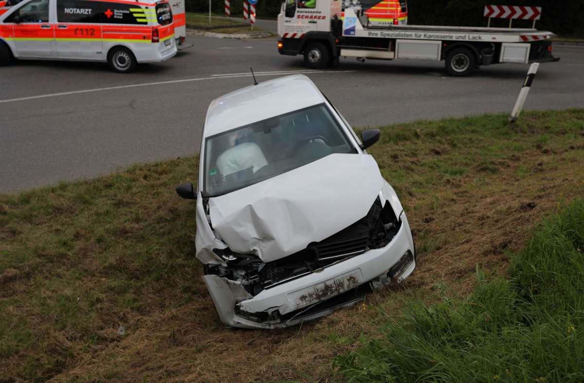 Unfall in Filderstadt: Vier Leichtverletzte bei Verkehrsunfall