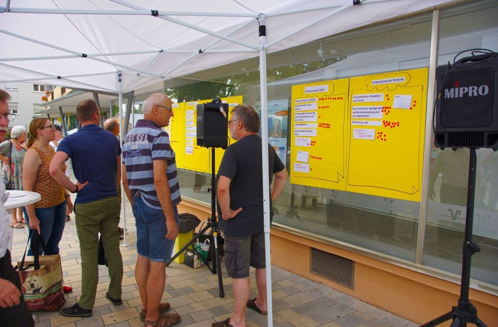 Beim 11. Bürgertreff auf dem Zollberg geht es um die Attraktivität des Zollernplatzes: Ideen zum Zollernplatz