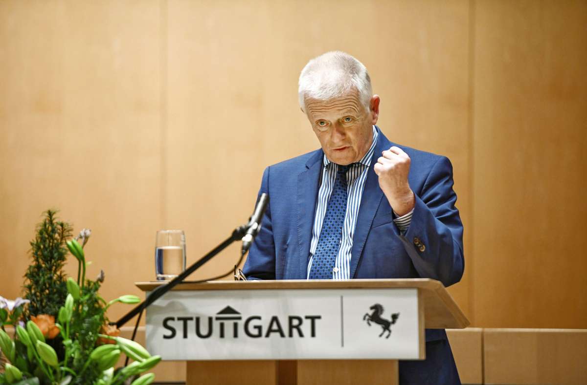 Ehrung für Stuttgarts Alt-OB: Bürgermedaille für Fritz Kuhn