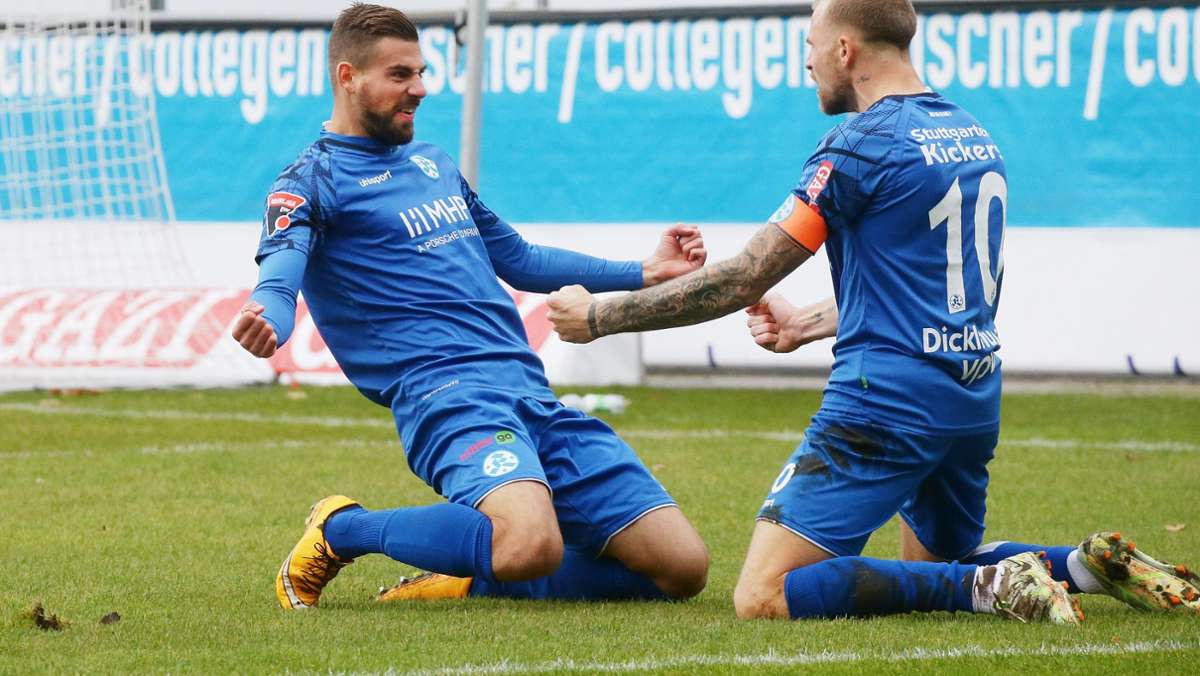 Stuttgarter Kickers: Kurz vor dem  dritten  Hundert-Tore-Sturm der Vereinsgeschichte