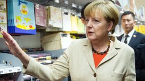 Merkel beim Einkaufen bestohlen