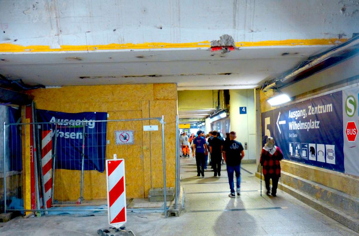 Bahnhof Bad Cannstatt: Keine Engstelle auf dem Weg zum Wasen