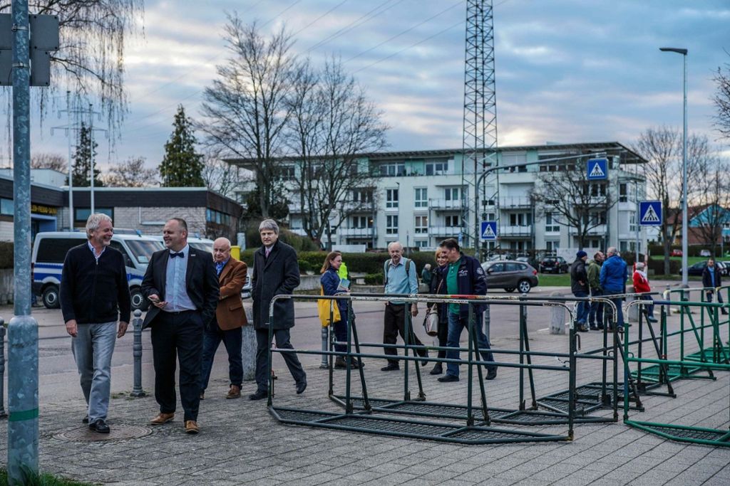 Am Donnerstag hat die AfD in Esslingen eine Veranstaltung zur Kommunal- und Europawahl im Mai abgehalten. Einige Demonstranten machten dagegen mobil.