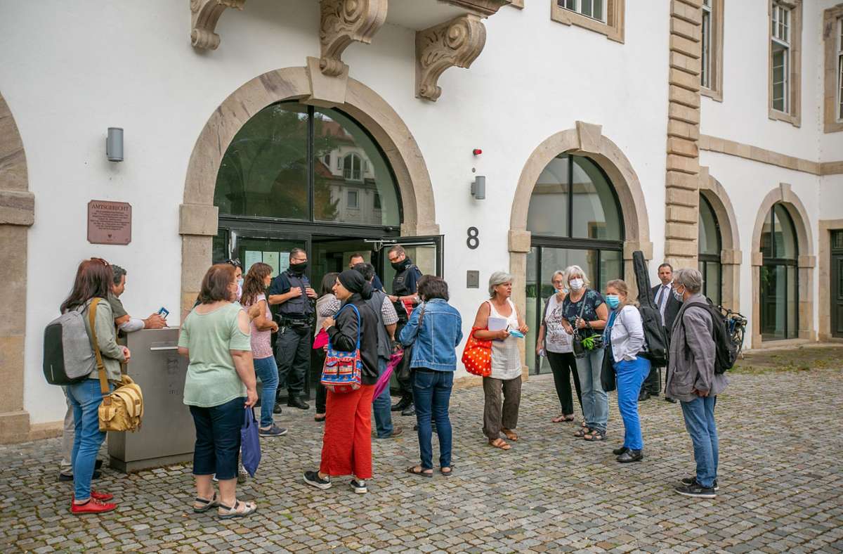 Amtsgericht Esslingen: Auf das Urteil folgt eine Kundgebung