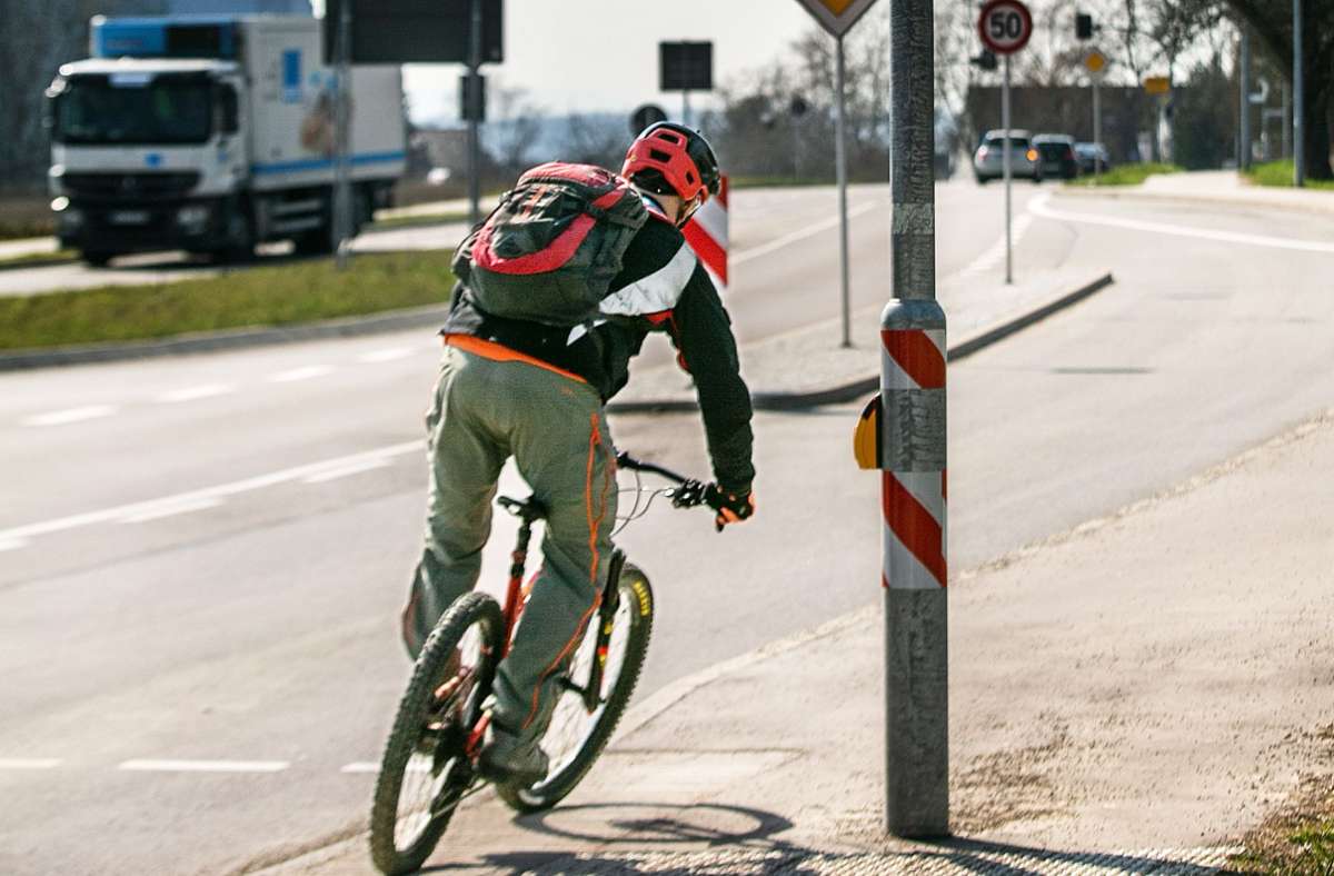 ADFC-Fahrradklimatest: Fahrradklimatest: Schlechte Noten für Esslingen und den Kreis
