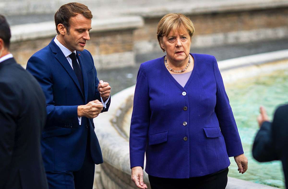 Merkel und Macron: Abschied mit Bedauern