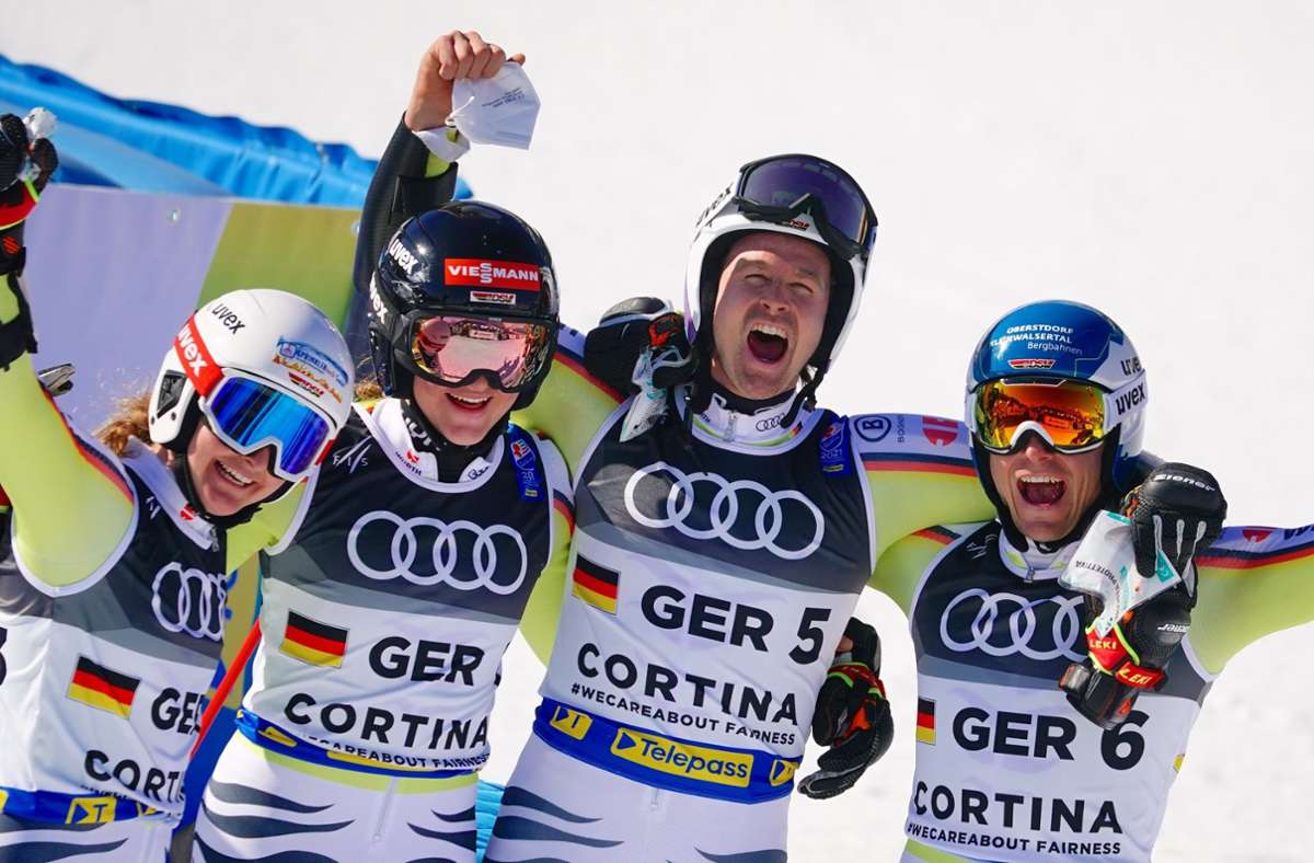 Ski-WM in Cortina d’Ampezzo: Deutsche Ski-Mannschaft gewinnt Bronze im Team