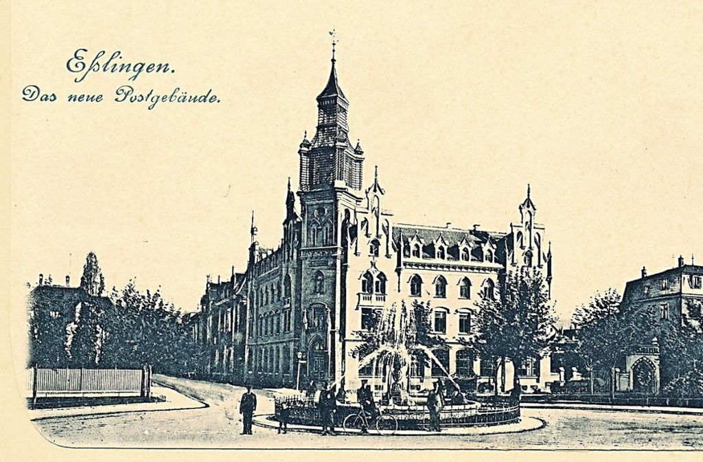 Die königlich-württembergische Post eröffnet 1901 am Esslinger Bahnhofsplatz ein repräsentatives Post- und Telegrafenamt Foto: EZ-Archiv - EZ-Archiv