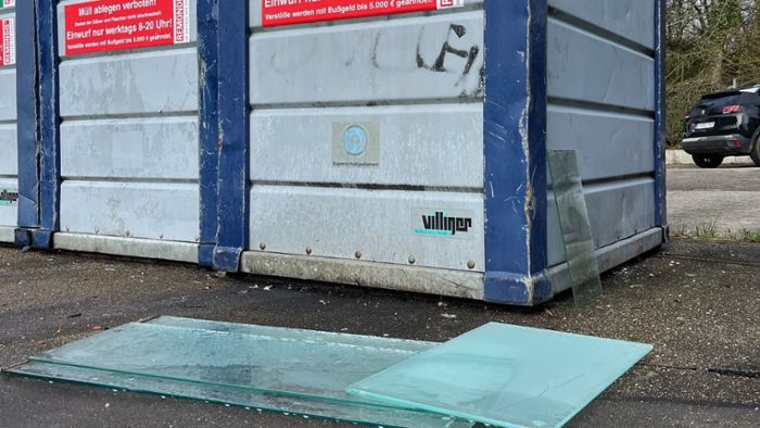 Kampf gegen Vermüllung rund um Glascontainer