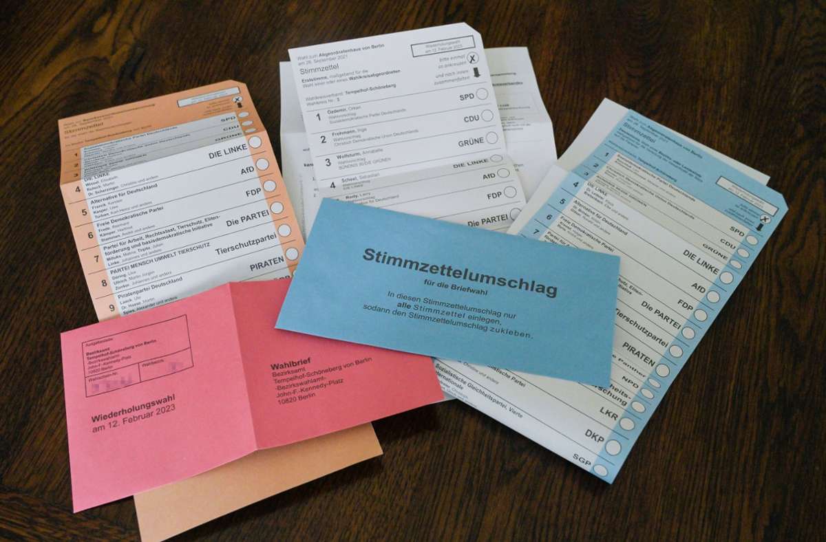 Wahl in Berlin: Rund 450 Wahlbriefe bislang nicht mitgezählt
