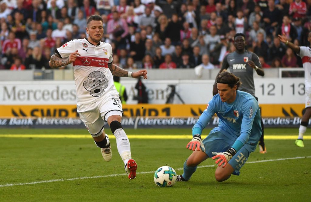 Beide Teams hatten kaum Torchancen: Schwaches Derby: VfB spielt 0:0 gegen Augsburg
