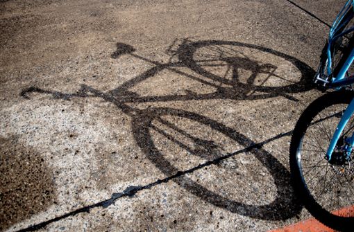 Ein Fahrradfahrer ist auf den Fußgänger gestürzt. Foto: dpa/Zacharie Scheurer