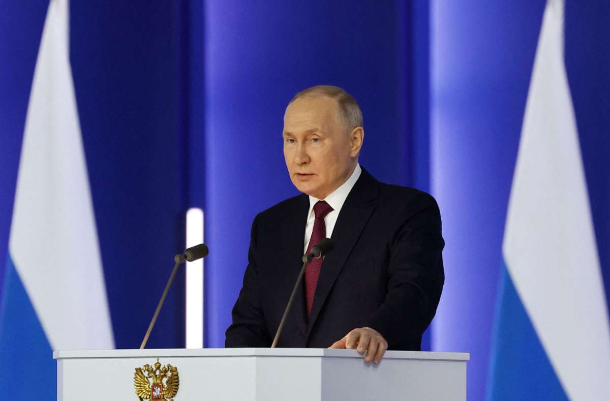 Rede zur Lage der Nation: Putin gibt Westen Schuld an Krieg gegen Ukraine
