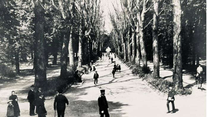 So sah der  Schlossgarten vor über 100 Jahren aus