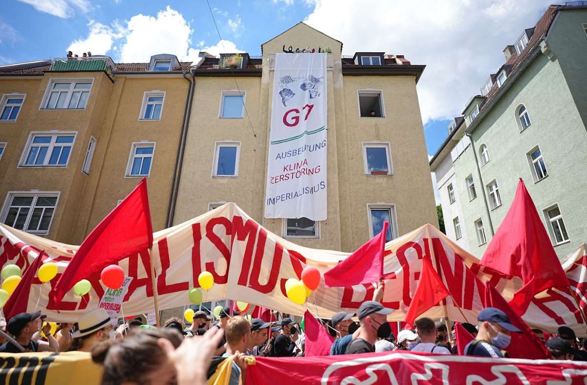 München: Tausende demonstrieren vor G7-Gipfel