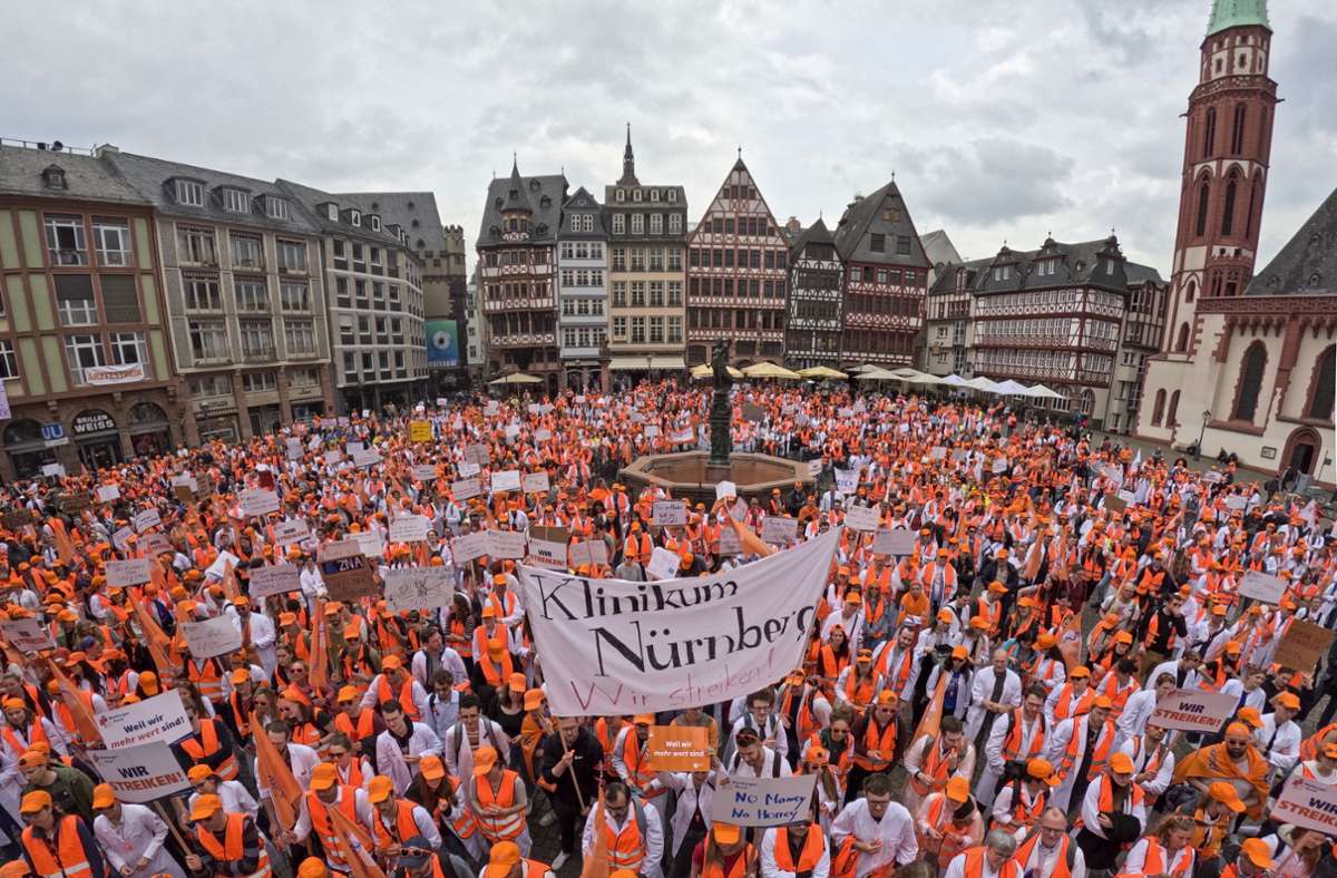 Streiks an Kliniken im Landkreis Esslingen: Ärzte legen die Arbeit nieder
