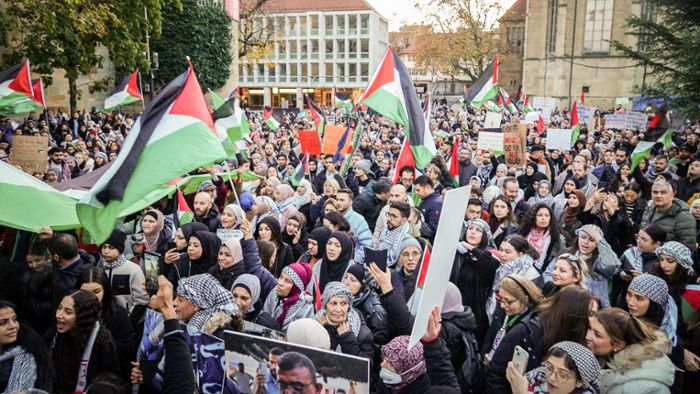 Laute Proteste für den Gazastreifen