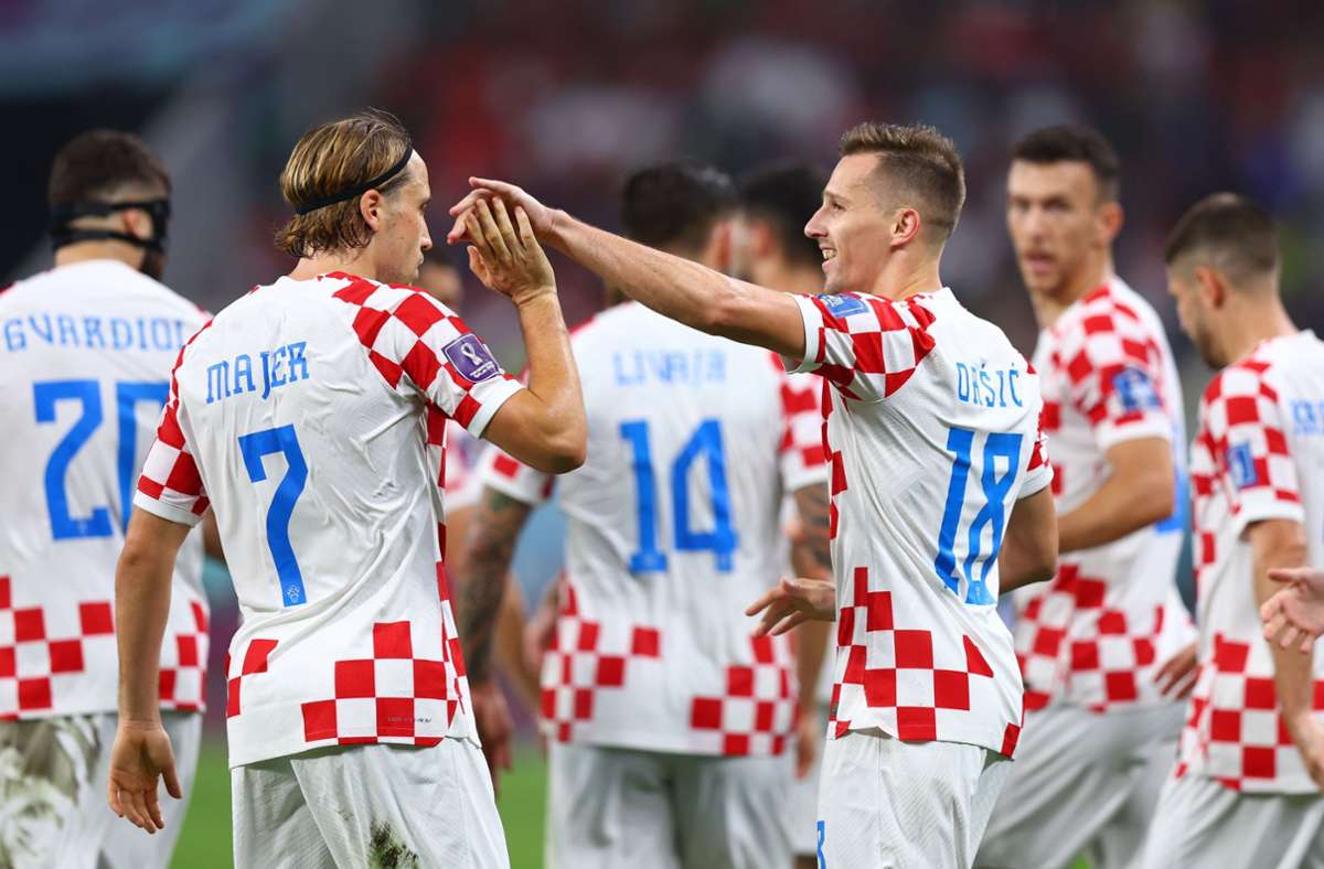 Kroatien hat das Spiel um Platz 3 gegen Marokko gewonnen. Foto: dpa/Tom Weller