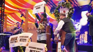 Stuttgart: Peta stört Fassanstich auf dem Frühlingsfest