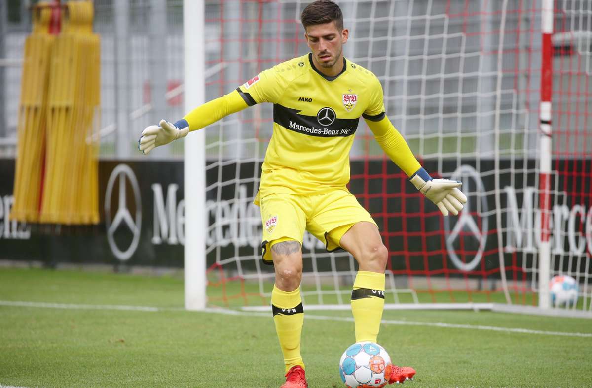 Fabian Bredlow hütet gegen Darmstadt das Tor des VfB.