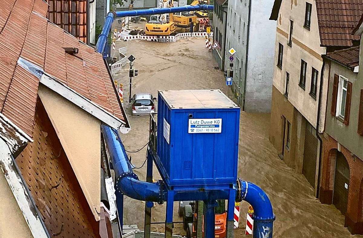 Starkregenkarte für Esslingen: Wo droht   Gefahr durch  Starkregen?