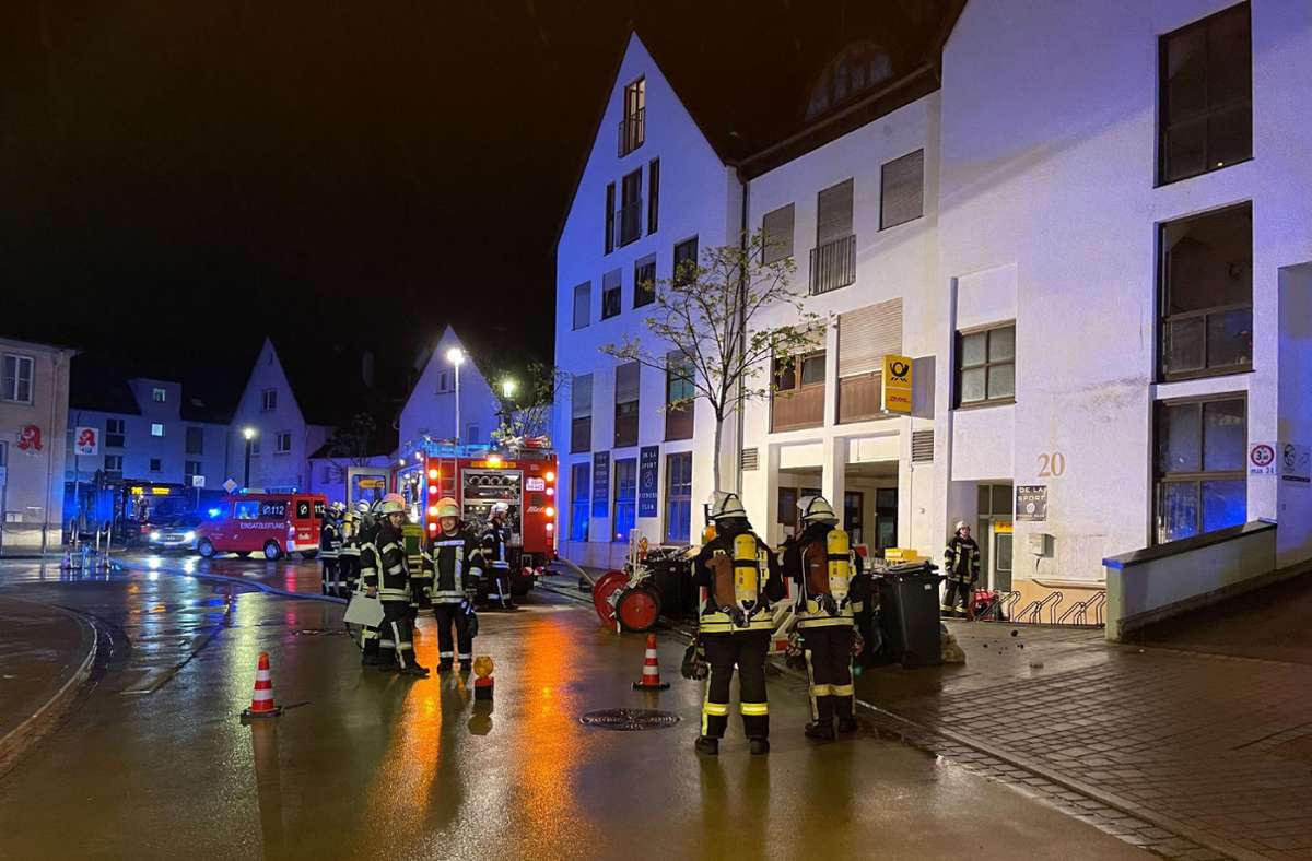 Feuerwehreinsatz in Magstadt: Brand in Müllraum