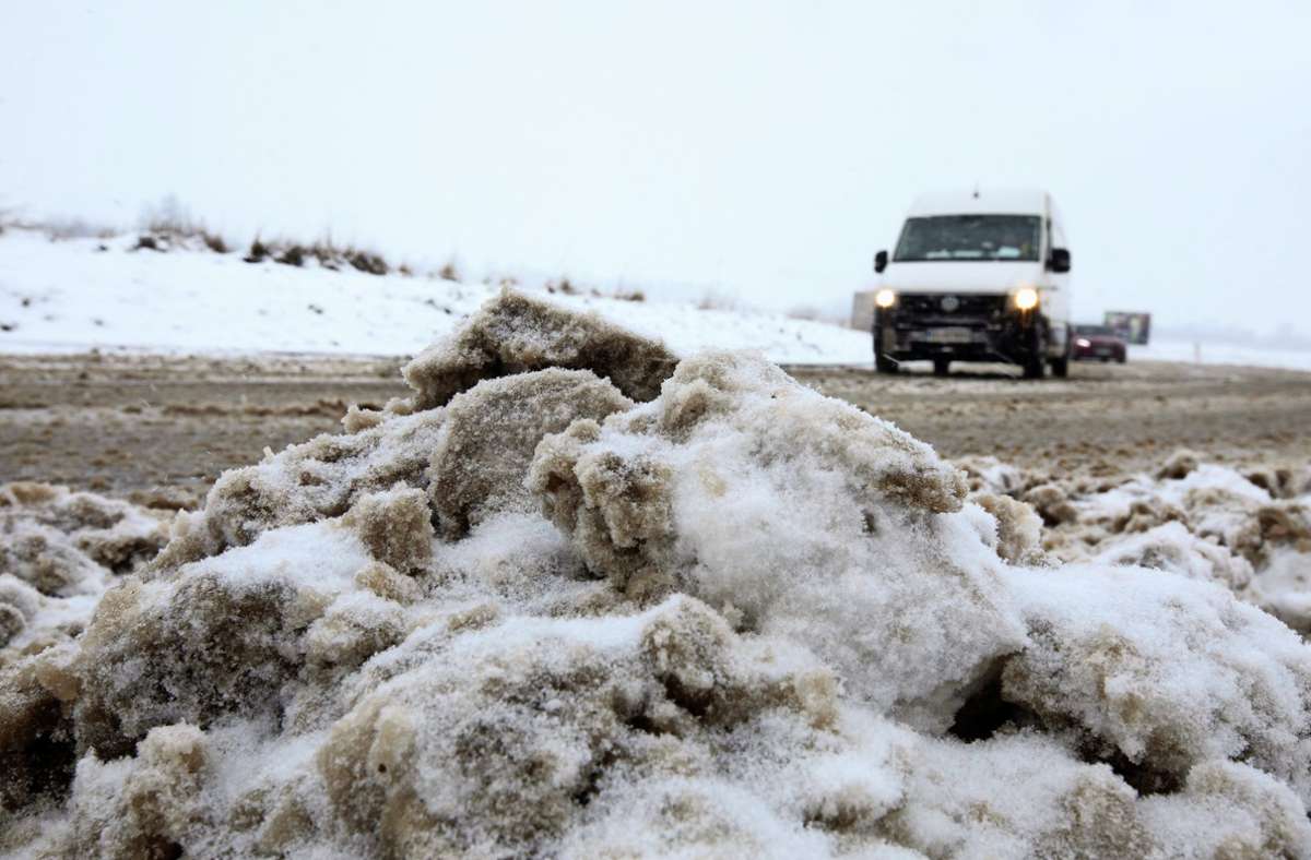 Schnee im Kreis Esslingen: Das große Verkehrschaos ist ausgeblieben