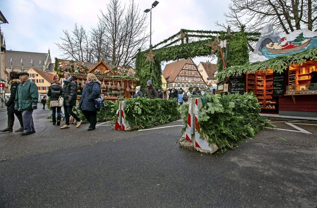 Situation am Esslinger Weihnachtsmarkt bleibt unverändert: Anschlag in Straßburg: Traurige Gewohnheit