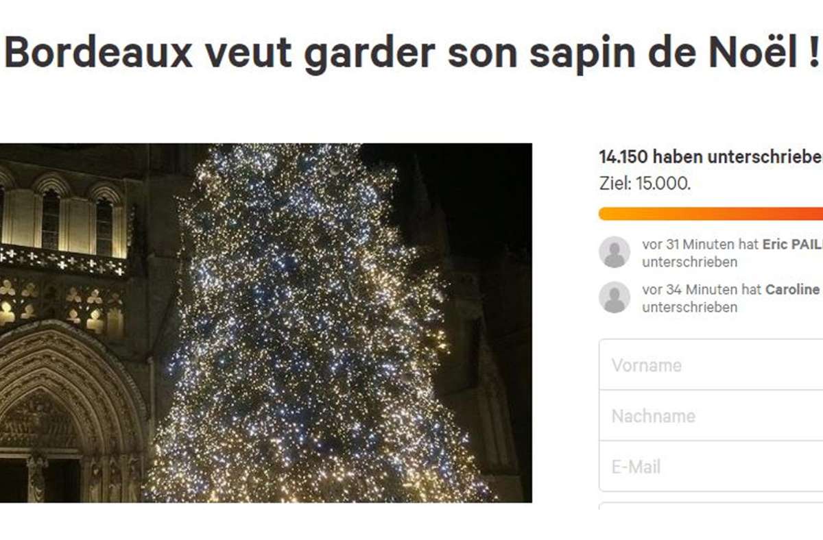 Ein Bruch mit der Tradition: In Bordeaux stellt sich die Weihnachtsbaum-Frage