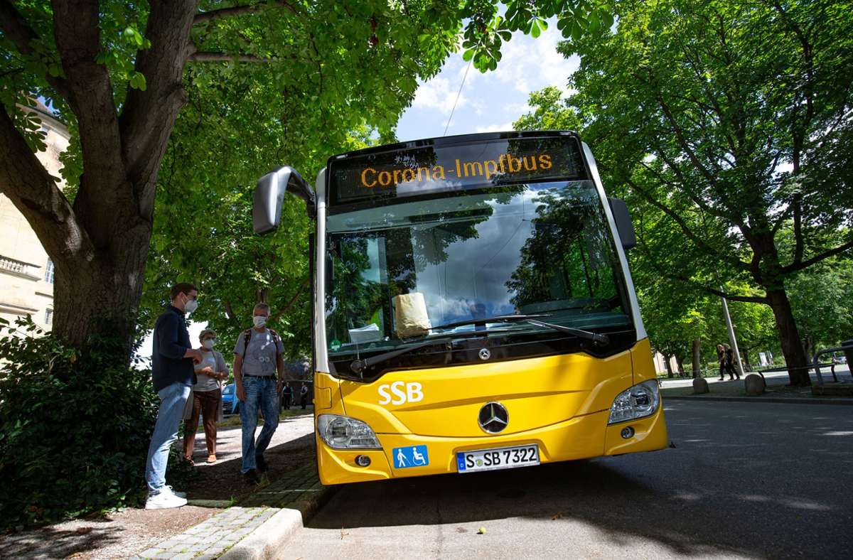 Schnellimpfungen in Stuttgart: Impfbus auf Spritz-Tour durch die Stadt