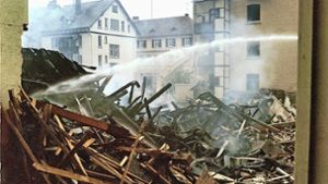 1984 explodiert in Esslingen ein Gebäude der FH