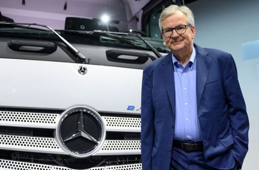 Daimler-Truck-Chef will mit dem Bau der Brennstoffzellenfabrik nicht mehr lange warten. Foto: AFP/THOMAS KIENZLE