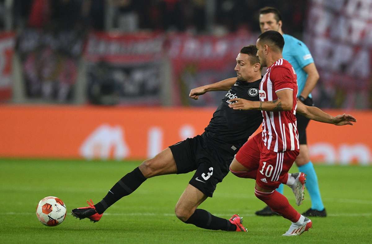 Europa League: Eintracht Frankfurt gewinnt mit 2:1 in Piräus