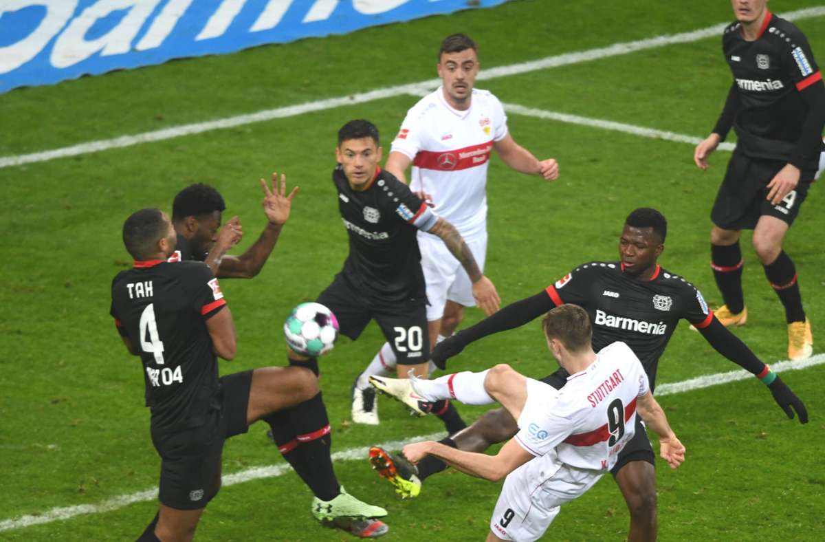 Verweigerter Handelfmeter im Spiel bei Bayer Leverkusen: Der VfB zwischen Wut und Verzweiflung