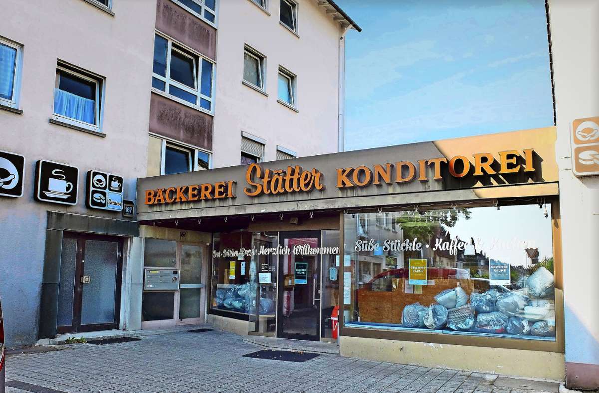 Die Bäckerei Grau in der Steinhaldenstraße hat geschlossen. Was in die Ladenräume in der Nachfolge kommen wird, ist noch unklar. Die SWSG sucht Nachmieter.