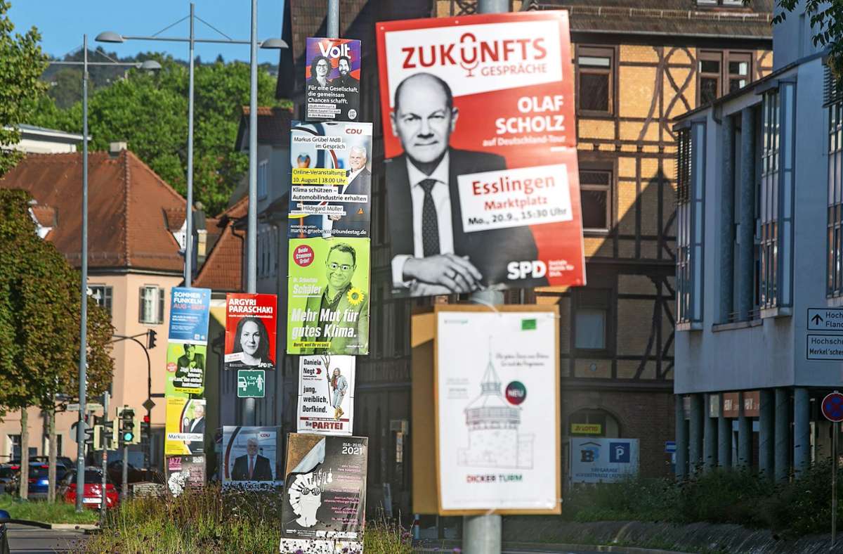 Die Bundestagswahl in Esslingen: Überzeugungsarbeit auf dem letzten Meter