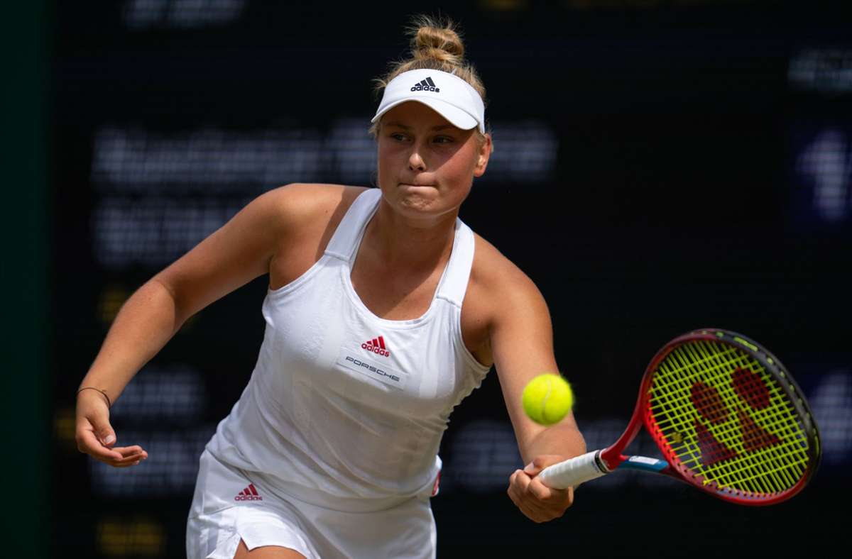 Nastasja Schunk in Wimbledon: Deutsche Tennis-Juniorin verliert Finale in drei Sätzen