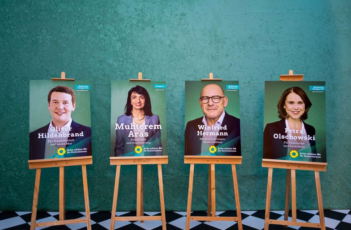 Landtagswahl in Stuttgart: Grüne wollen alle vier Wahlkreise verteidigen