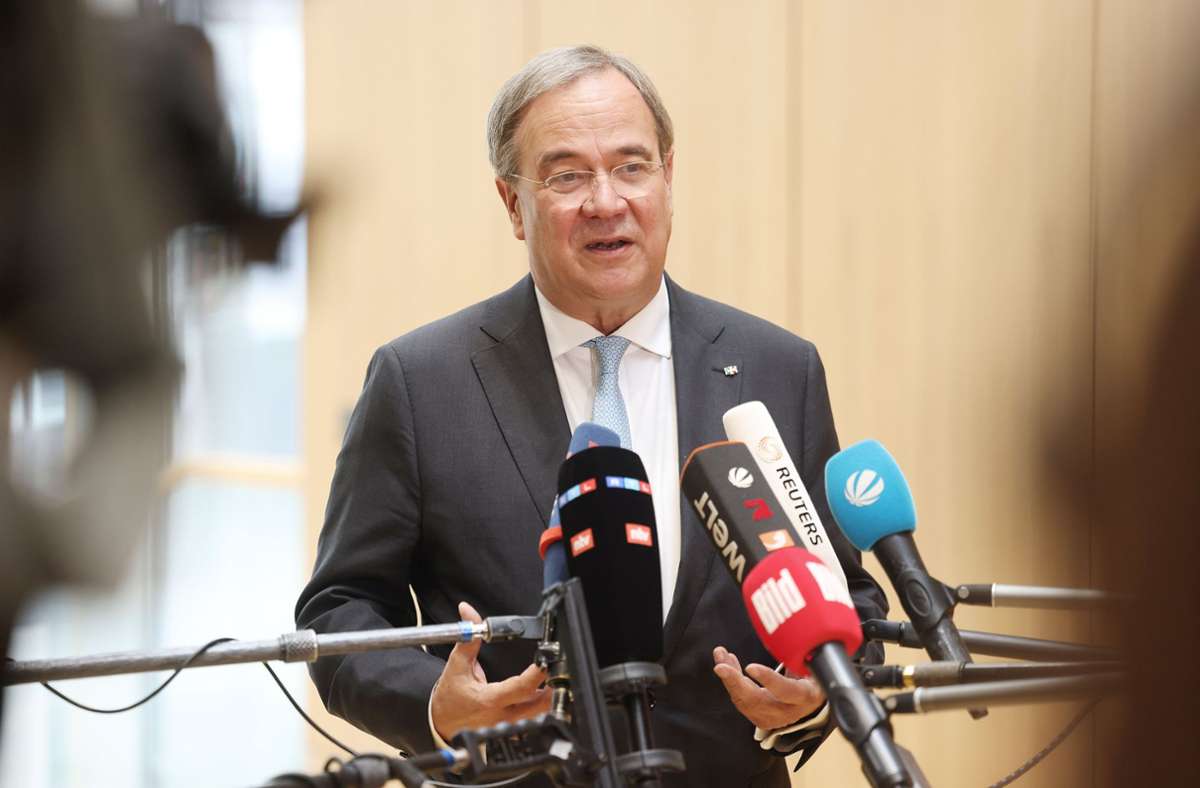 Sondierungsgespräche: Laschet deutet Bereitschaft zu Verzicht auf CDU-Vorsitz an