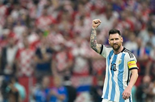 Lionel Messi führte seine Mannschaft zu einem klaren Sieg gegen Kroatien. Foto: AFP/JUAN MABROMATA