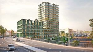 Ein 60 Meter hohes Hochhaus wird das Ludwigsburger Stadtbild prägen