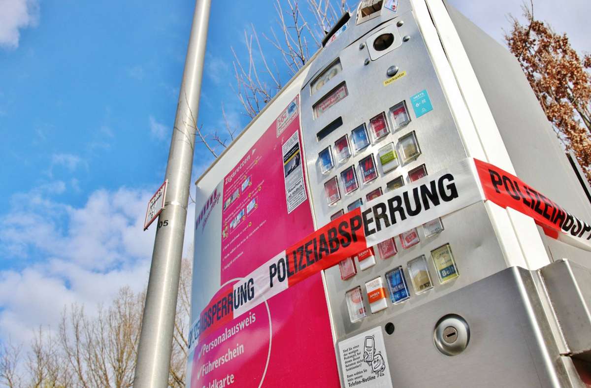 Kornwestheim: Zigarettenautomat gesprengt