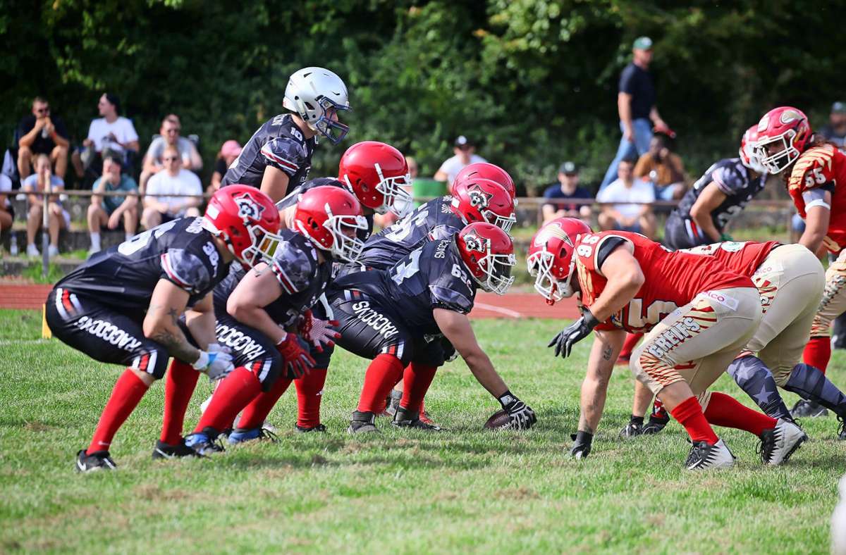 American Football: Die Esslingen Raccoons stehen mit einem Fuß in der Landesliga