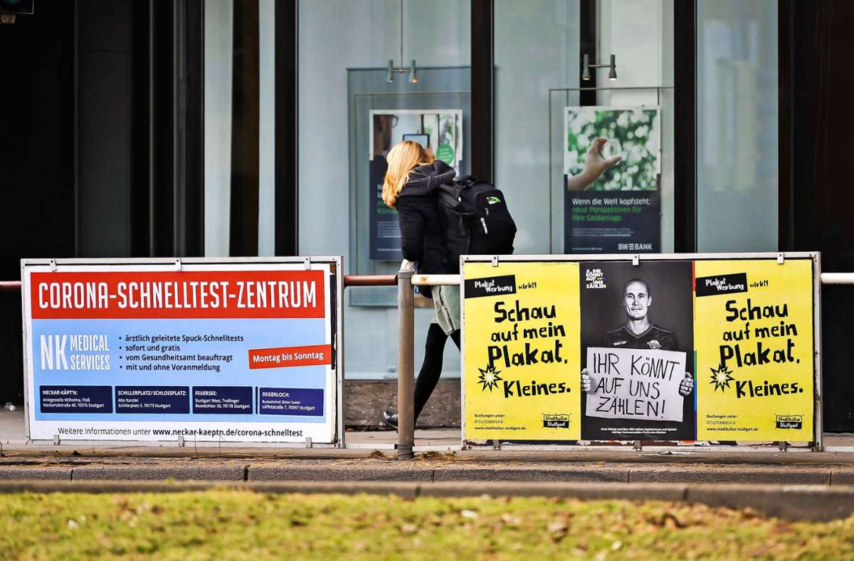 Beschluss im Stuttgarter Rathaus: Weniger Werbung am Gehwegrand