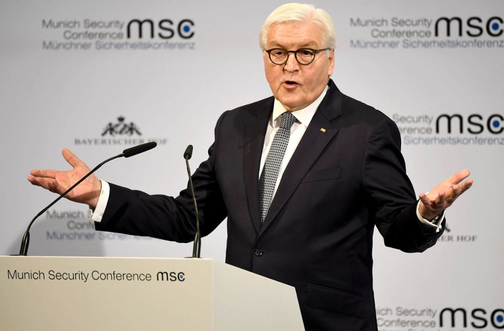 Münchner Sicherheitskonferenz: Steinmeier ruft Deutsche zu mehr Mut auf