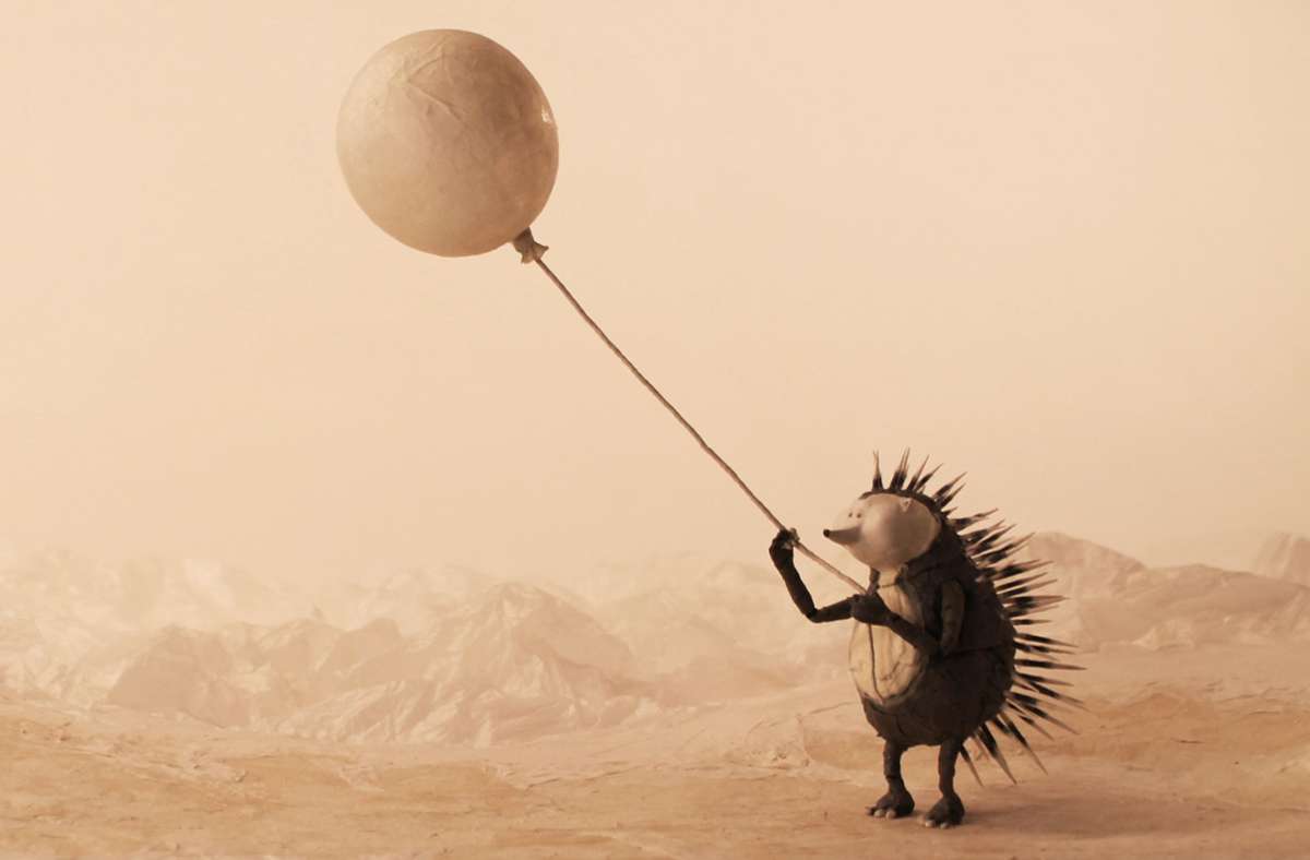 Eine schwierige Liebe: Ein Stacheltier mit Luftballon im Wettbewerbskurzfilm „Pearl Diver“ von Margarethe Danielsen (Norwegen)