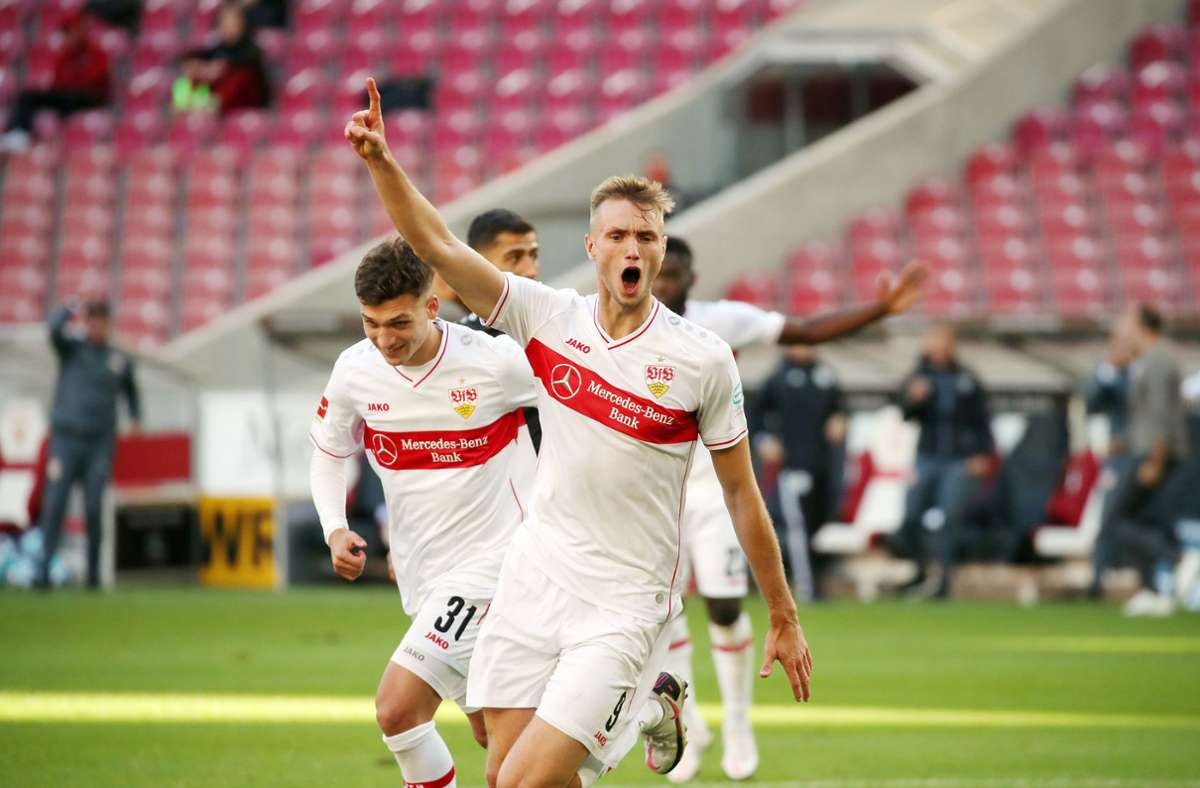 Sasa Kalajdzic belohnte den VfB und traf in der 76. Minute zum 1:1-Endstand.