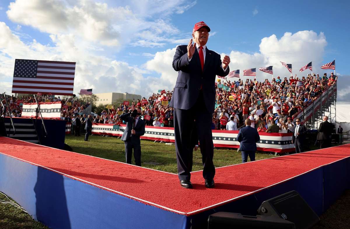 Donald Trump bei einer Wahlkampfveranstaltung in Florida.