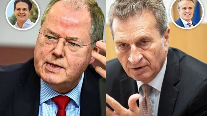 Oettinger und Steinbrück – die prominenten Unterstützer der OB-Kandidaten