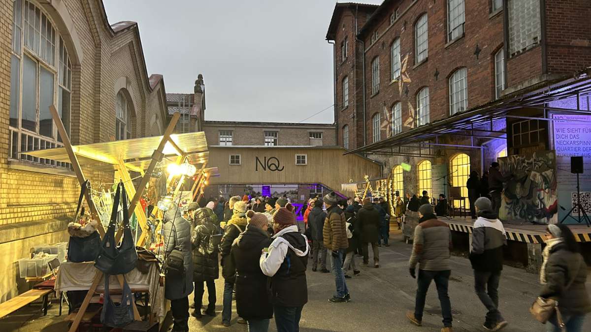 Winterzauber in der Neckarspinnerei: Der Markt erweist sich als Publikumsmagnet